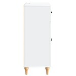 vidaXL Buffet Blanc 66 x 34 5 x 90 cm Bois d'ingénierie