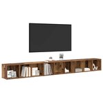 vidaXL Ensemble meuble TV 3 Pièces Bois Ancien 37 x 35 x 107 5 cm