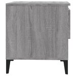 vidaXL Table d'appoint Sonoma gris 50x46x50 cm Bois d'ingénierie