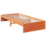 vidaXL Lit de jour sans matelas cire marron 90x190 cm bois pin massif