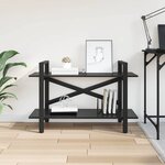 vidaXL Étagère Chêne noir 100 x 33 5 x 64 cm Bois d'ingénierie