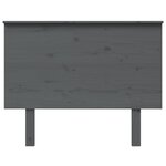 vidaXL Tête de lit Gris 104x6x82 5 cm Bois massif de pin