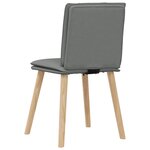vidaXL Chaises à manger lot de 6 gris foncé tissu