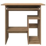 vidaXL Bureau chêne artisanal 80x45x74 cm bois d'ingénierie