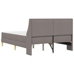 vidaXL Cadre de lit avec matelas avec tête de lit Polyester