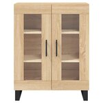 vidaXL Buffet haut Chêne sonoma 69 5x34x180 cm Bois d'ingénierie
