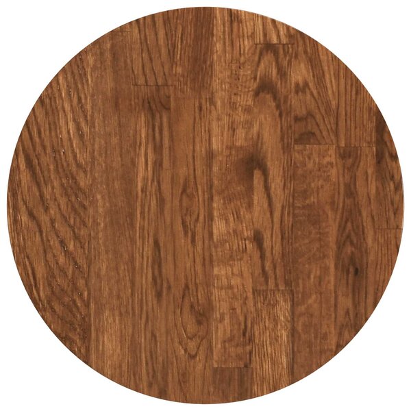 vidaXL Plateau de table Ø 30 x 4 cm Rond Bois de chêne massif