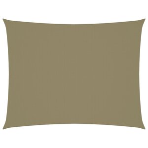 vidaXL Voile de parasol tissu oxford rectangulaire 6x8 m beige