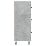 vidaXL Buffet gris béton 69 5x34x90 cm bois d'ingénierie