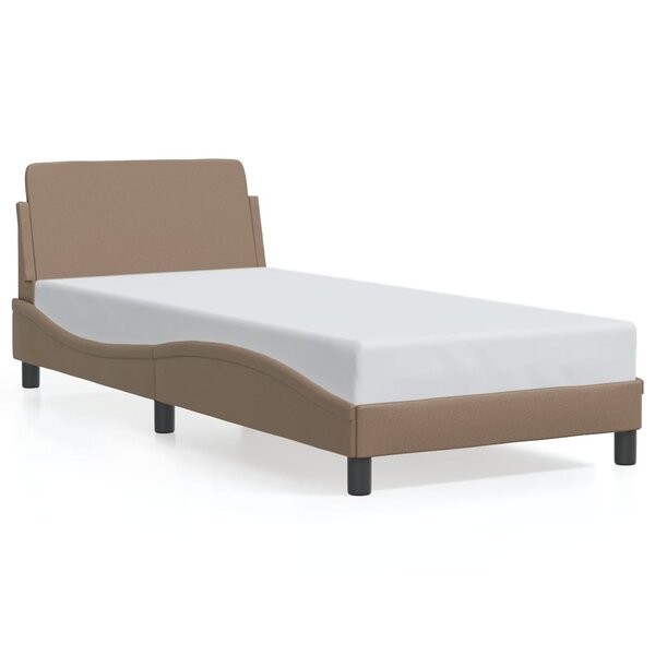 vidaXL Cadre de lit sans matelas cappuccino 90x200 cm similicuir