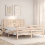 vidaXL Cadre de lit sans matelas 160x200 cm bois massif