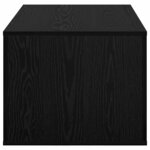 vidaXL Table basse Chêne noir 80 x 50 x 40 cm Bois d'ingénierie