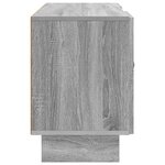 vidaXL Meuble TV 102 x 34 5 x 50 cm Sonoma gris Bois d'ingénierie