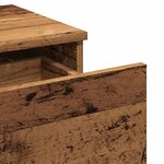 vidaXL Tables de chevet 2 Pièces vieux bois 40x35x65 cm bois d’ingénierie