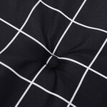 vidaXL Coussin de banc de jardin Noir 180 x 50 x 4 cm Tissu Oxford