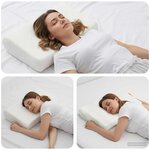 vidaXL Coussin de sommeil Uni Blanc 80 x 40 x 12 5 cm