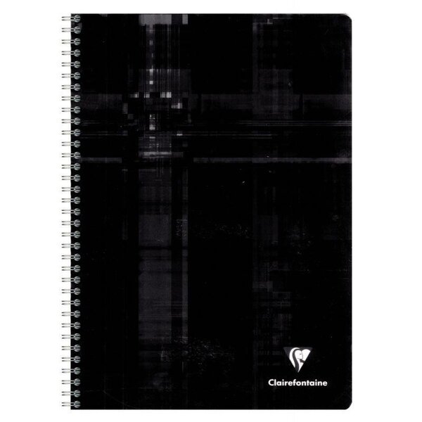 Clairefontaine 8959C A 12-Notch Spiral-Format Index Book - 17x22 Cm - 120 Small Squares Pages - 90 G White Paper - Laminated Card Cover - Random
