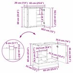 vidaXL Ensemble de mobilier de salle de bain 2 Pièces Bois ancien