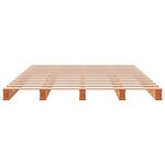 vidaXL Lit de palette sans matelas cire marron 140x200 cm pin massif