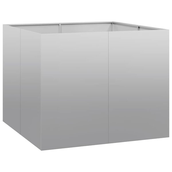 vidaXL Jardinière 100x100x80 cm acier galvanisé