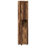 vidaXL Cabinet de salle de bain TULUM Bois ancien 37 x 31.5 x 203 cm