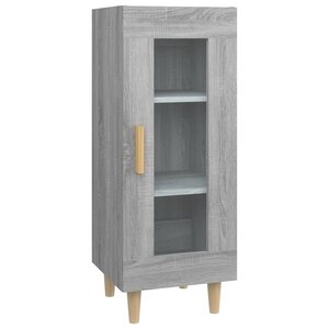 vidaXL Buffet Sonoma gris 34 5x34x90 cm Bois d'ingénierie