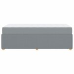 vidaXL Cadre de lit avec matelas Gris clair 90 x 200 cm tissu