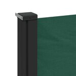 vidaXL Auvent latéral rétractable vert foncé 120x500 cm