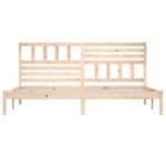 vidaXL Cadre de lit Bois de pin massif 200x200 cm