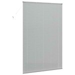 vidaXL Store de Fenêtre avec des rideaux Manuel Argent Aluminium