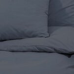 vidaXL Ensemble de housse de couette Anthracite 155x220 cm Microfibre