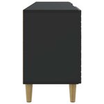 vidaXL Meuble TV 99 x 34 5 x 50 cm Noir Bois d'ingénierie