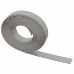 vidaXL Bordures de jardin 3 Pièces gris 10 m 10 cm polyéthylène