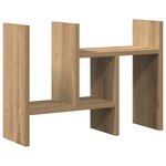 vidaXL Organiseur de bureau chêne artisanal 34.5 x 15.5 x 35.5 cm