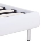 vidaXL Cadre de lit sans matelas blanc similicuir 90x200 cm