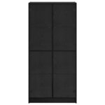 vidaXL Haut Armoire Chêne noir 68 x 37 x 142 cm Bois d'ingénierie