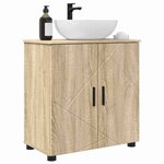 vidaXL Cabinet de salle de bain Chêne Sonoma 61 x 35 x 64 cm
