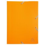 Chemise à élastique 3 rabats A4 Polypropylène 4/10e Opaque Coloris aléatoire EXACOMPTA