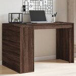 vidaXL Bureau chêne marron 123 5x73 5x75 cm bois d'ingénierie