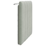 vidaXL Coussin de tête de lit gris clair 80 cm velours