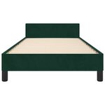 vidaXL Cadre de lit sans matelas vert foncé 80x200 cm velours