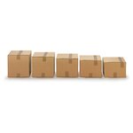 Caisse carton brune simple cannelure variabox qualité eco 25x25x10/20 cm (lot de 20)