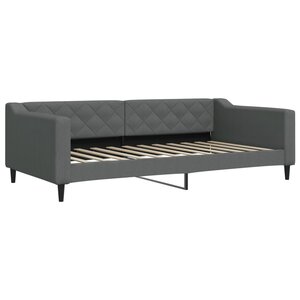 vidaXL Lit de repos gris foncé 100x200 cm tissu