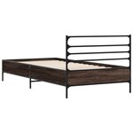 vidaXL Cadre de lit sans matelas chêne marron 100x200 cm