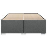 vidaXL Cadre de lit sans matelas gris foncé 160x200 cm tissu