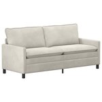 vidaXL Canapé Crème 196 x 81 x 87 5 cm Velours