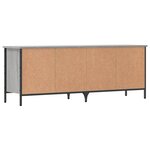 vidaXL Armoire à chaussures sonoma gris 131x35x50 cm bois d'ingénierie
