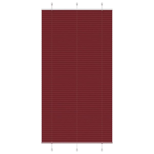 vidaXL Store plissé rouge bordeaux 110x200 cm largeur du tissu 109 4cm