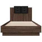 vidaXL Cadre de lit sans matelas chêne marron 90x200 cm