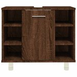 vidaXL Armoire de bain Chêne marron 60x32x53 5 cm Bois d'ingénierie